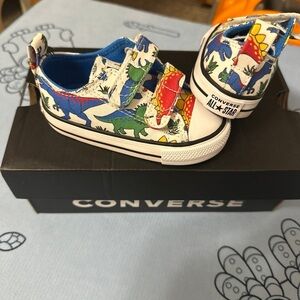 Converse Kids Sneakers with Dinosaur Design - Multicolor